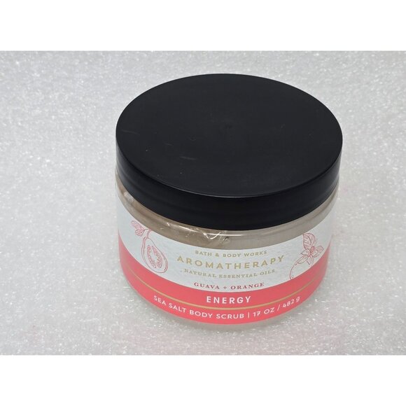 Bath & Body Works Energy Sea Salt Body Scrub 17 Oz Guava Orange Fragrance - Picture 1 of 2